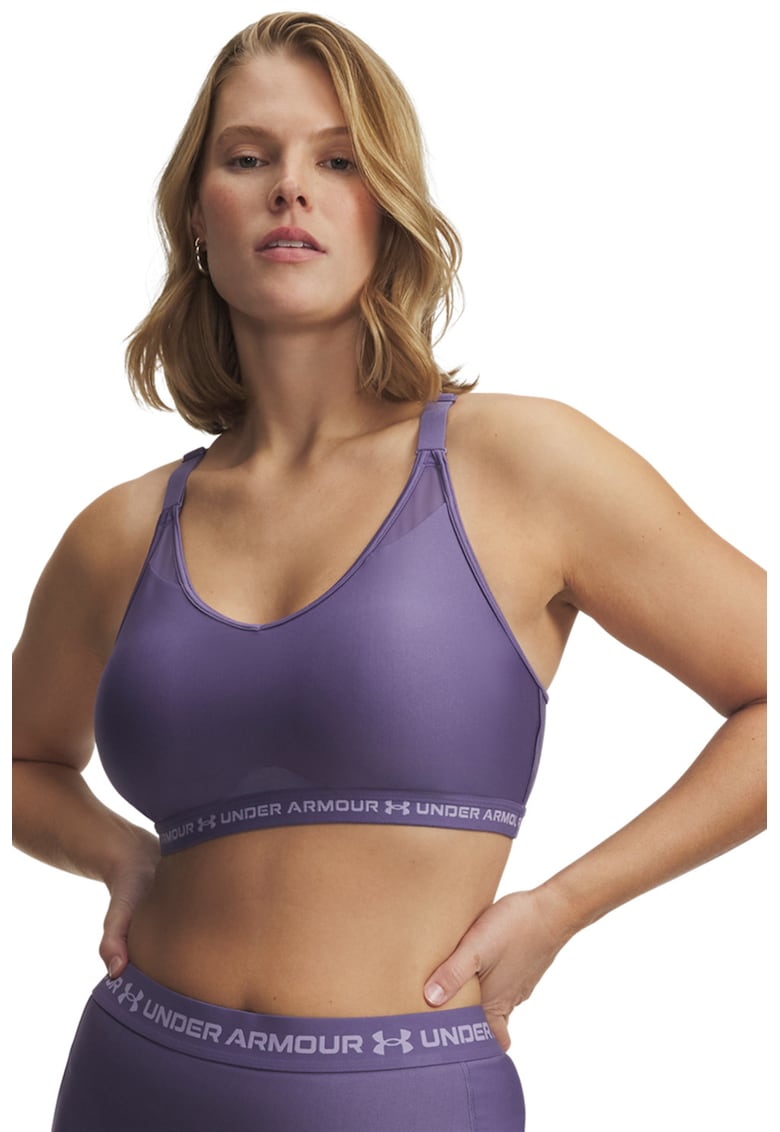 Bustiera crossback cu detalii logo pentru fitness