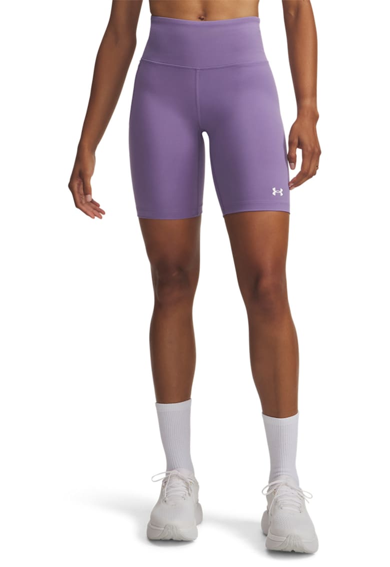 Colanti scurti cu talie inalta Motion Bike - Alb/Lila