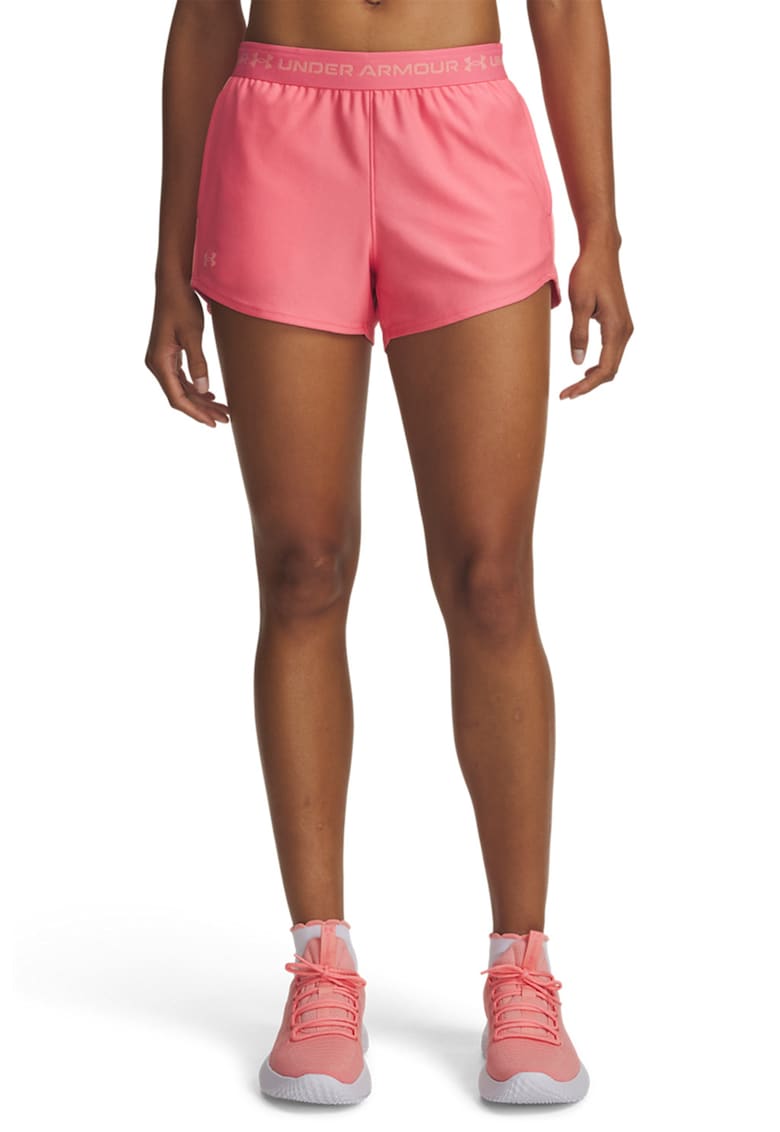 Pantaloni scurti pentru fitness Tech™ Play Up - Roz piersica