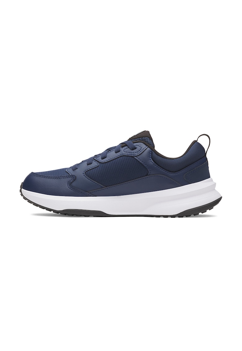 Pantofi Charged Edge din piele cu insertii din plasa pentru antrenament - Alb/Bleumarin
