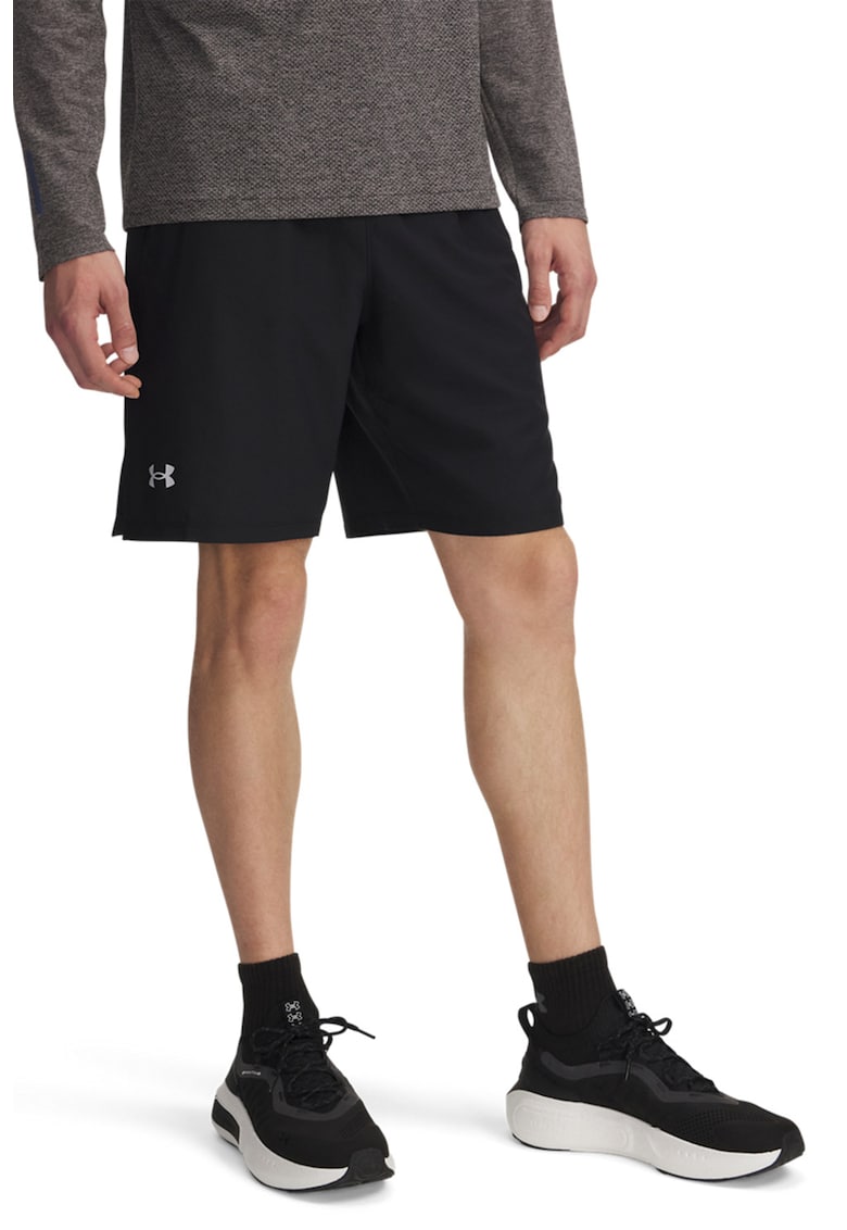 Pantaloni scurti slim-fit - pentru alergare Launch - Negru