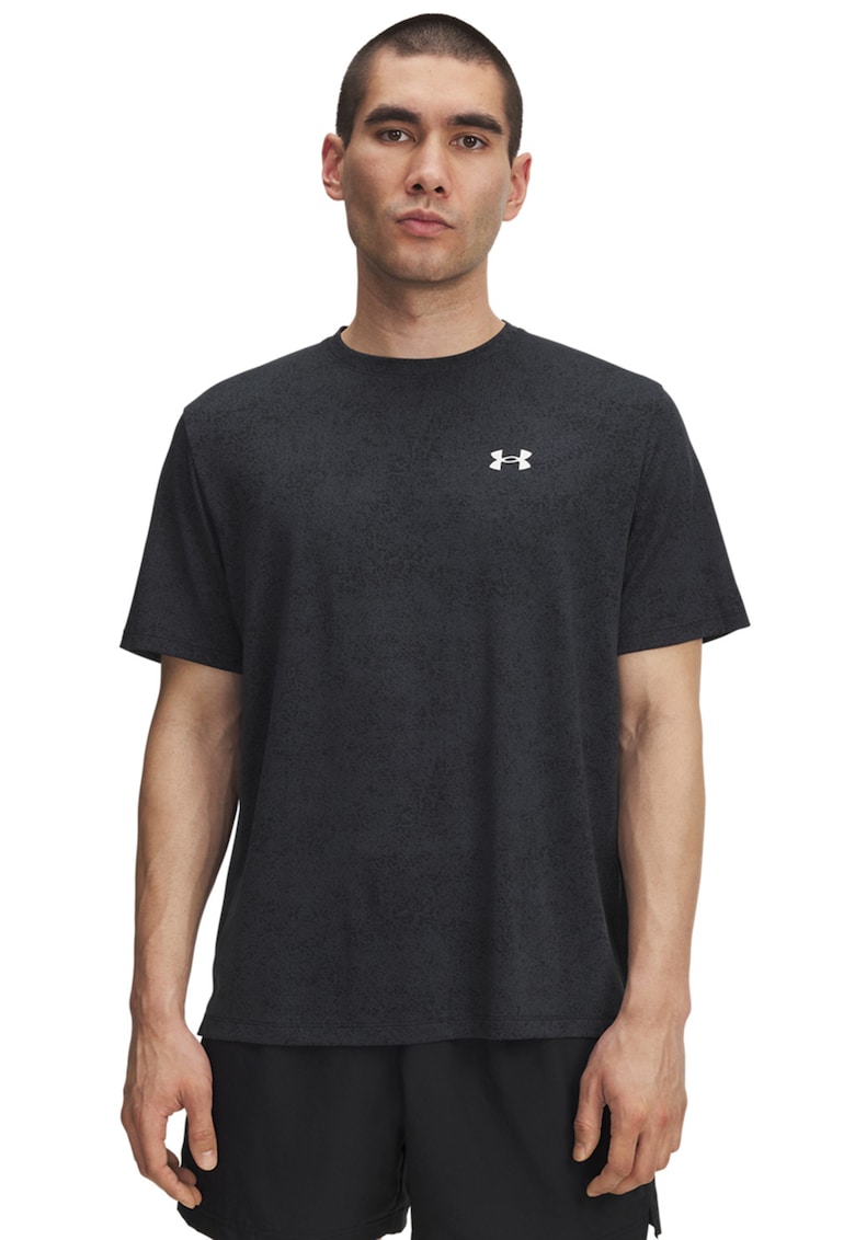 Tricou cu logo - pentru fitness Tech Tee Pixelate - Alb/Negru stins