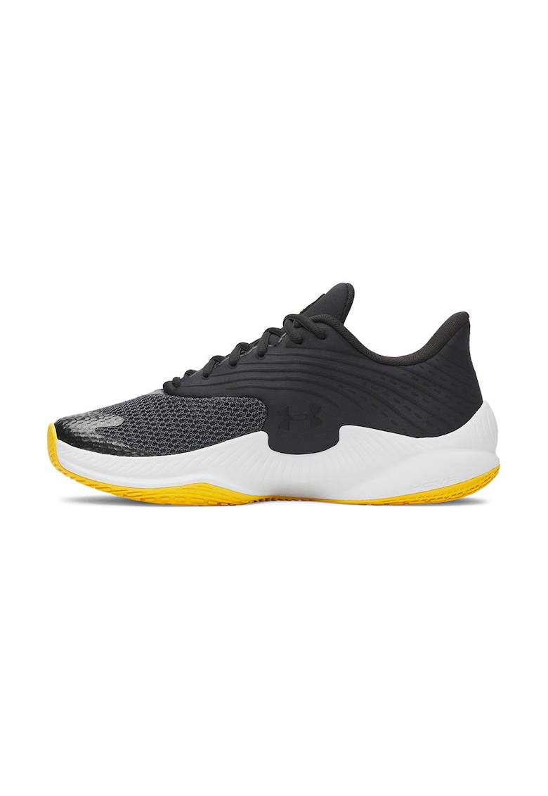 Pantofi sport cu logo - pentru baschet Curry Splash - Negru/Galben
