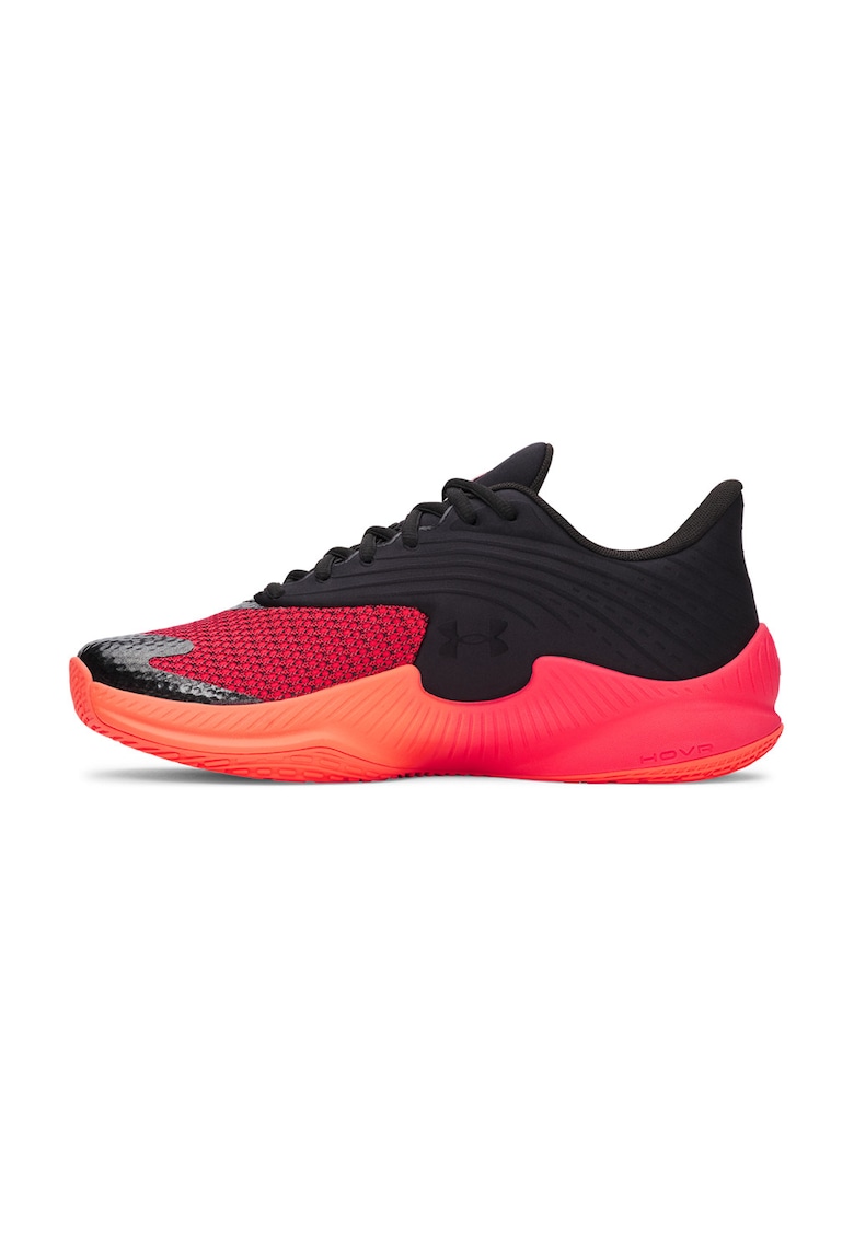 Pantofi sport cu logo - pentru baschet Curry Splash - Rosu/Negru/Portocaliu mandarina