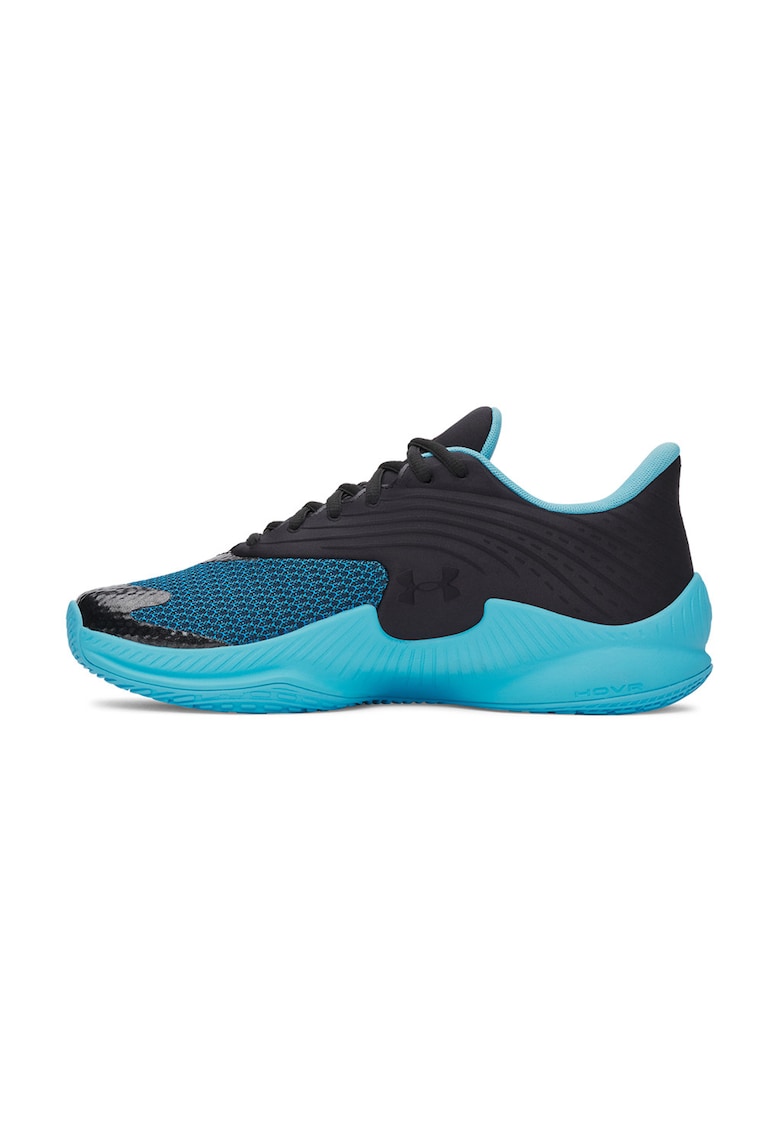 Pantofi sport cu logo - pentru baschet Curry Splash - Negru/Portocaliu/Albastru