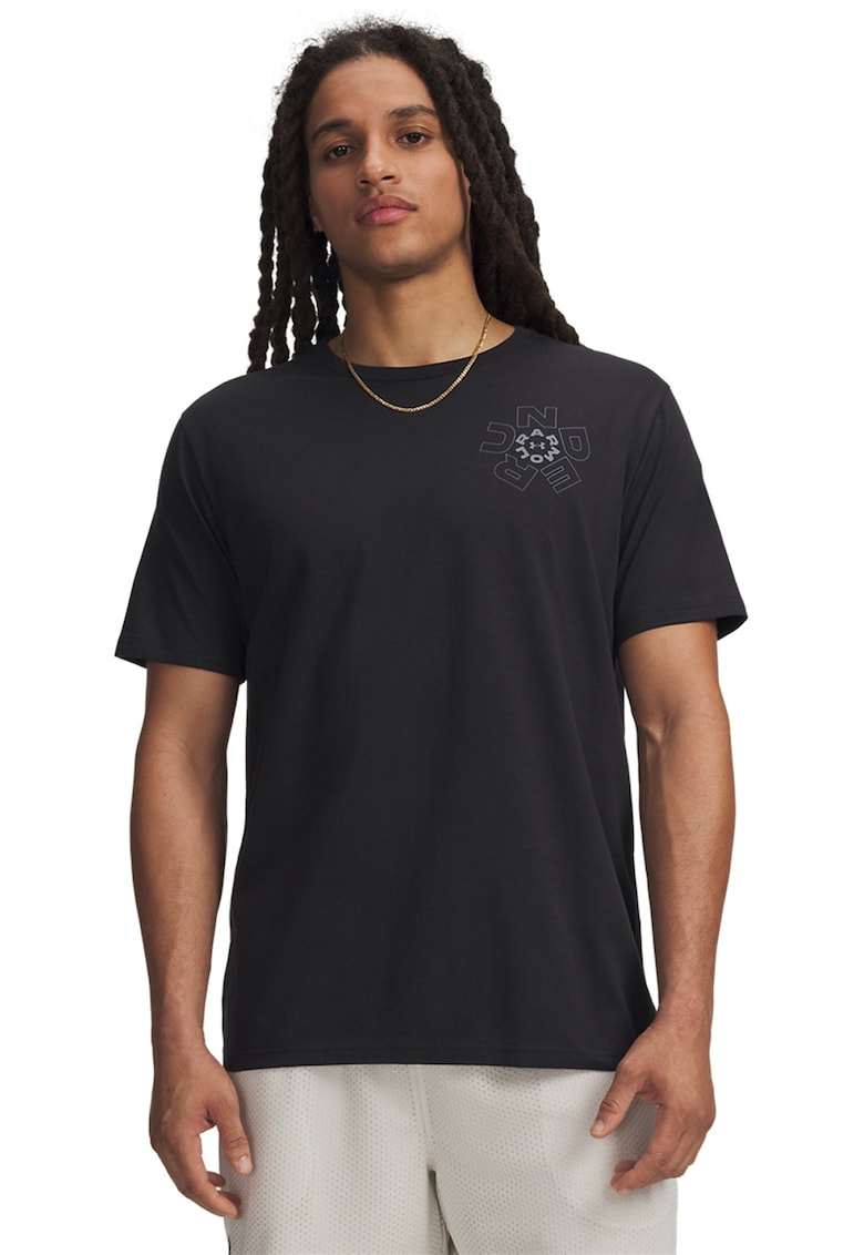 Tricou din amestec de bumbac Radial - Negru/Gri deschis