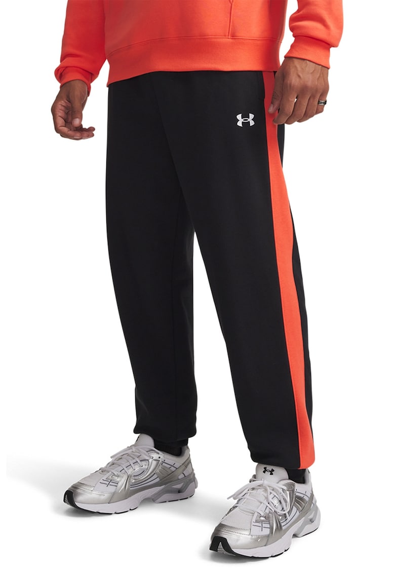 Pantaloni de trening cu buzunare laterale Rival - Negru/Coral