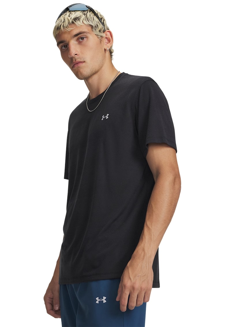 Tricou lejer pentru fitness Velociti - Negru