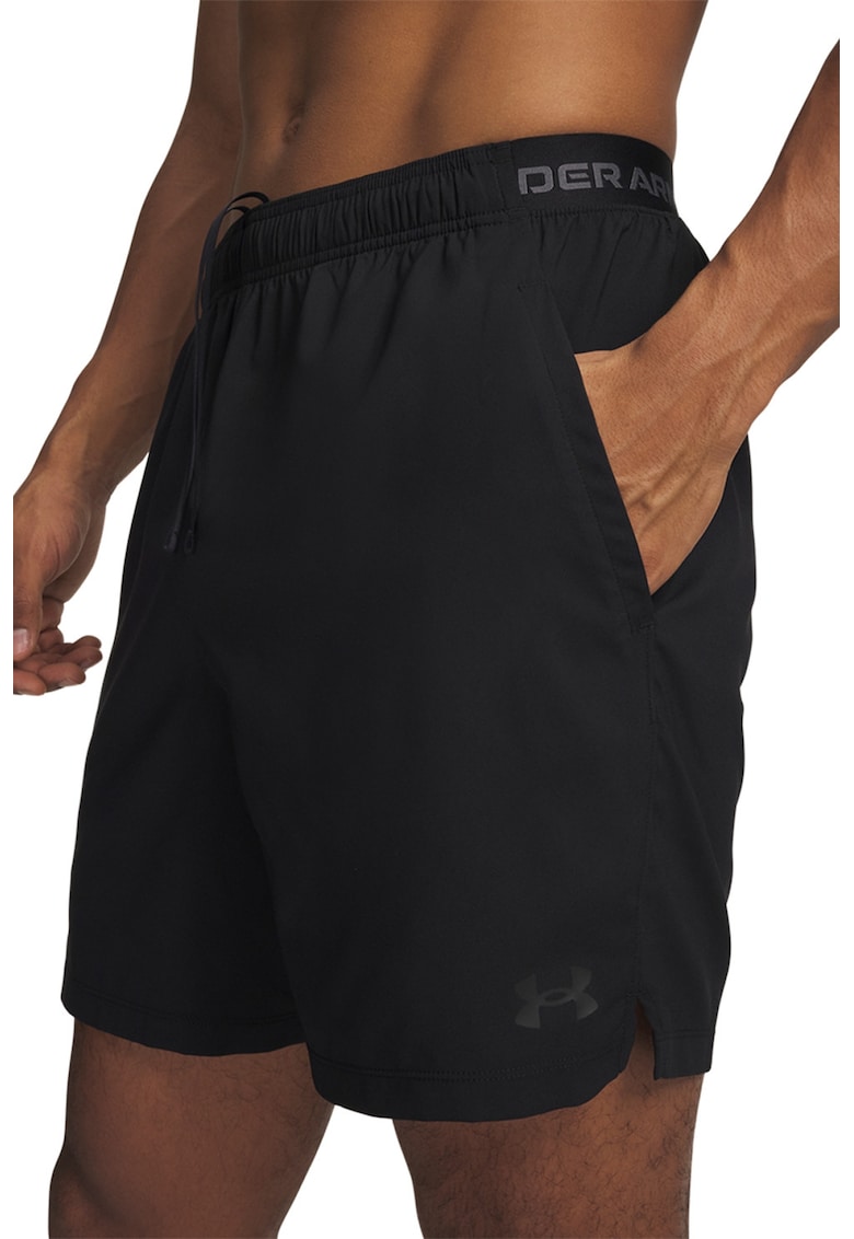 Pantaloni scurti cu talie elastica - Negru