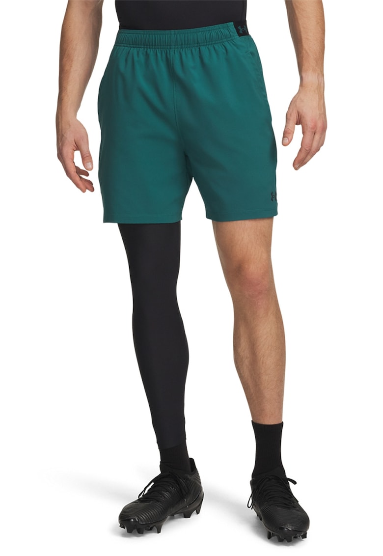 Pantaloni scurti cu talie elastica - Verde feriga