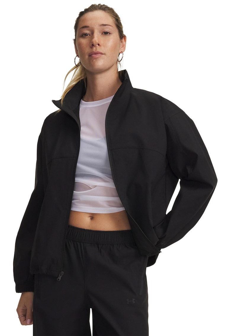 Jacheta usoara cu croiala lejera si mansete elastice Unstoppable Luna - Negru