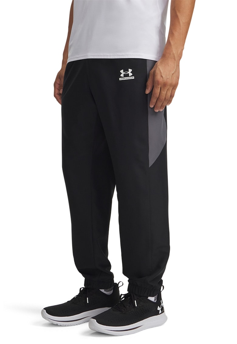 Pantaloni de trening cu snur interior - pentru fitness UA Tech - Negru