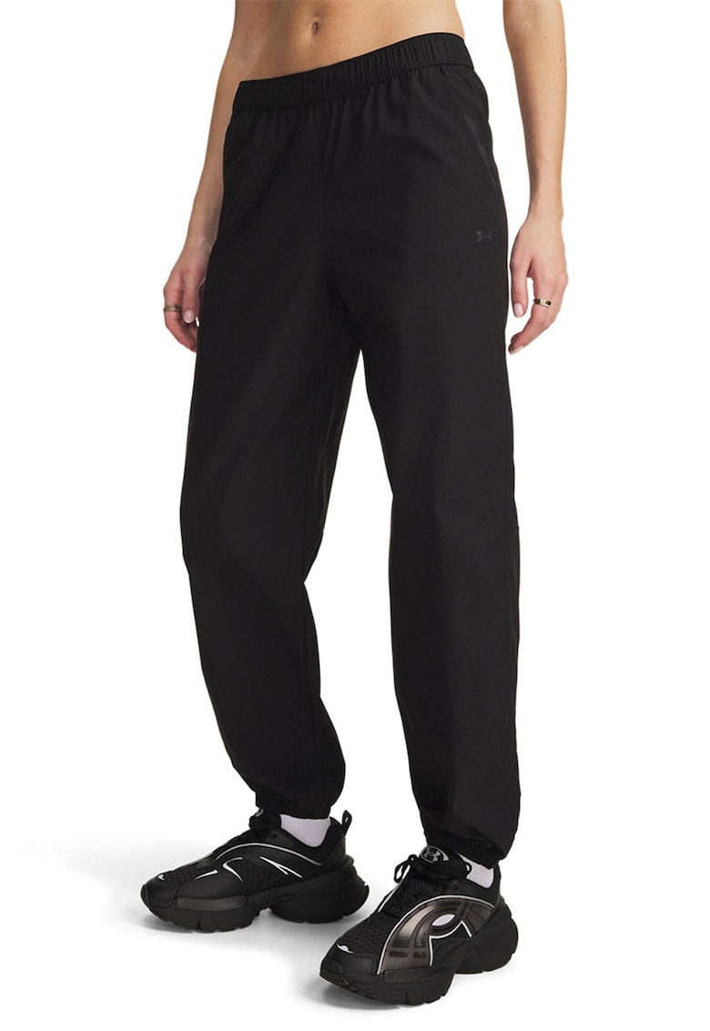 Pantaloni de trening cu talie joasa Luna - Negru