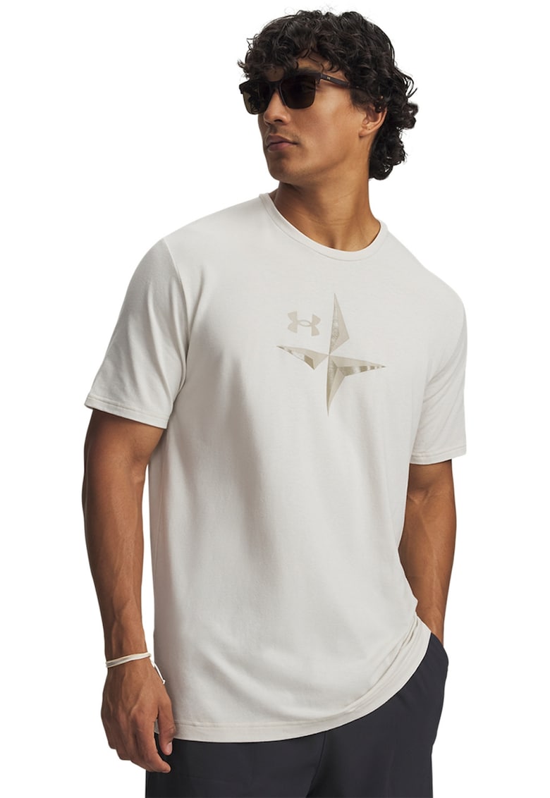 Tricou lejer pentru alergare pe teren accidentat Explor - Alb murdar/Bej deschis