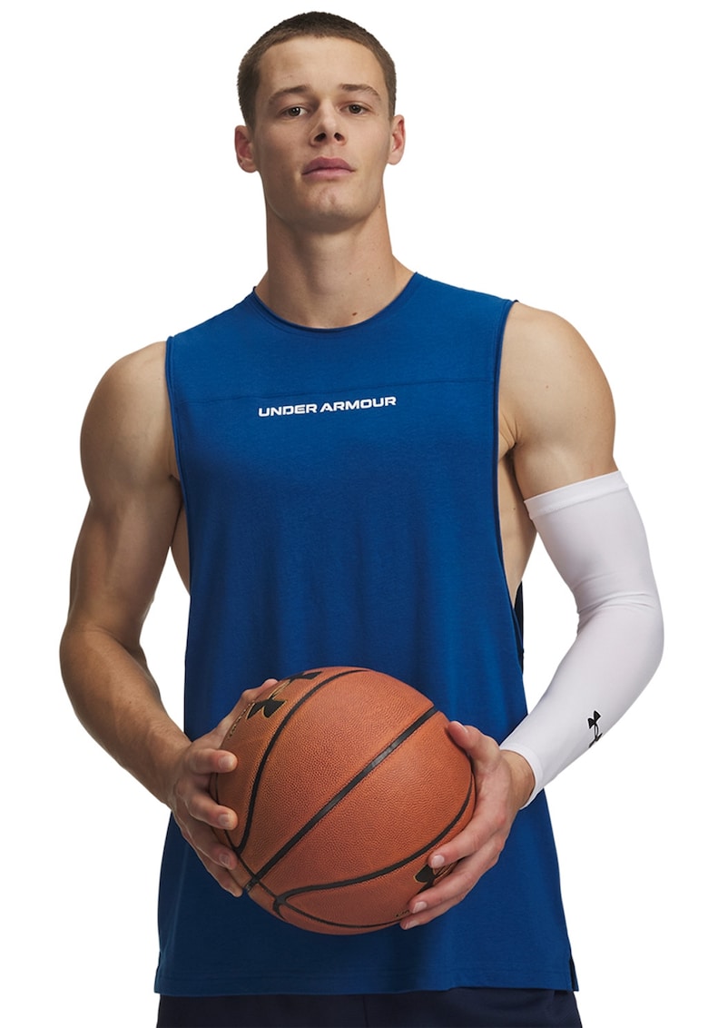 Top din amestec de bumbac - oentru baschet Hoops - Albastru inchis/Alb optic