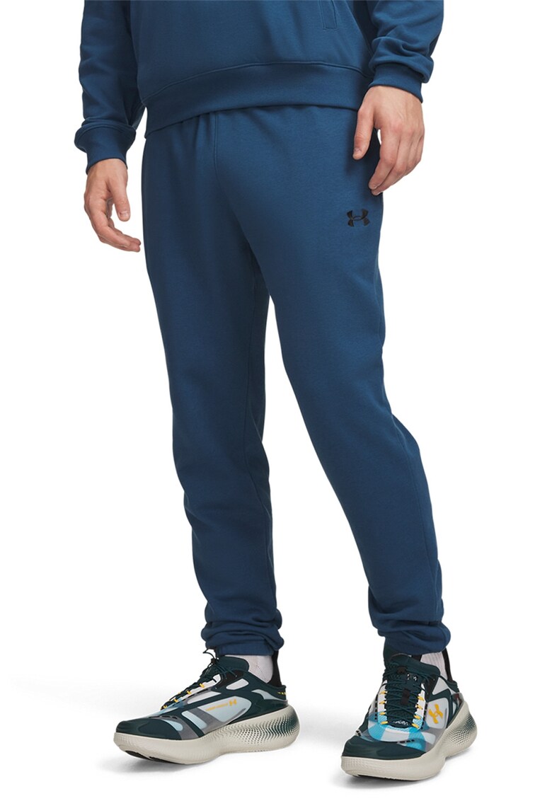 Pantaloni de trening usori din amestec de bumbac Rival - Albastru inchis