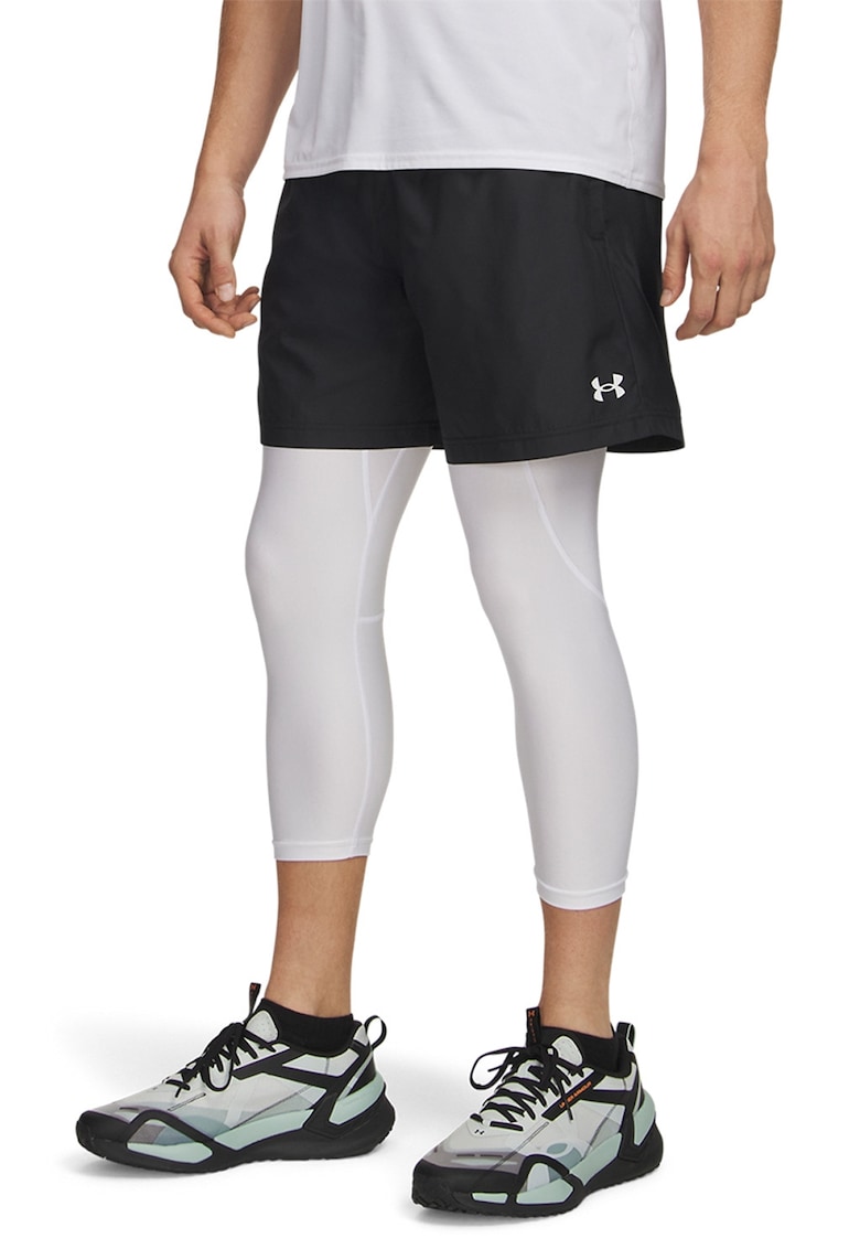 Pantaloni scurti cu aspect tesut - pentru fitness Tech 7in - Negru