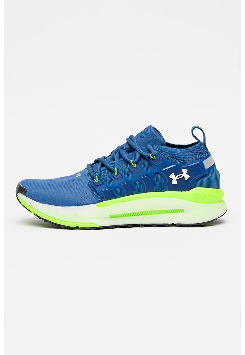 Pantofi sport Phantom X cu insertii din material textil - Albastru inchis/Verde electric