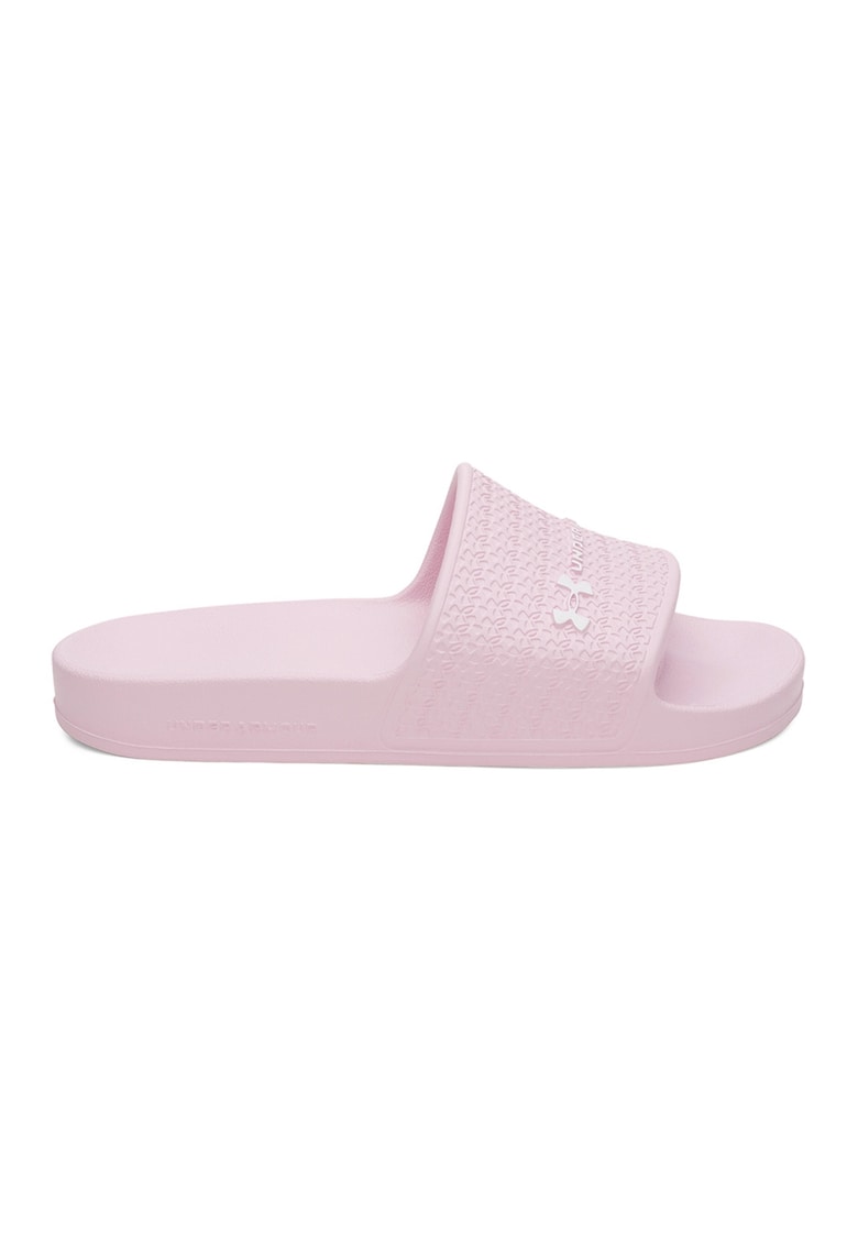Papuci cu logo ARMR - Roz pastel/Alb optic
