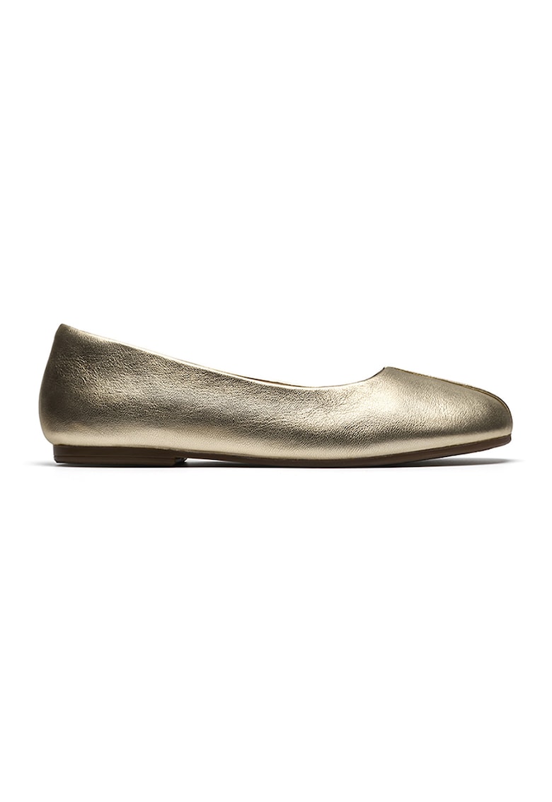 Balerini de piele Livia Lily - Auriu
