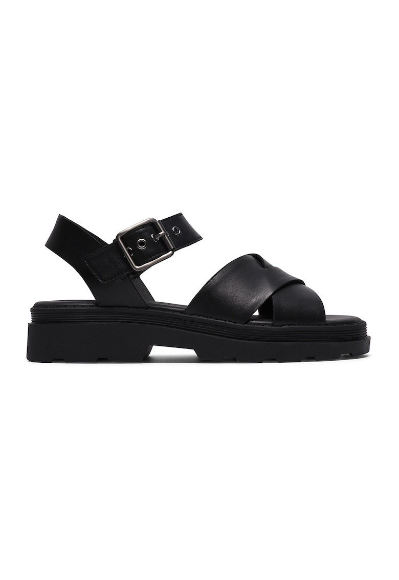 Sandale de piele Orinoco Cross - Negru stins