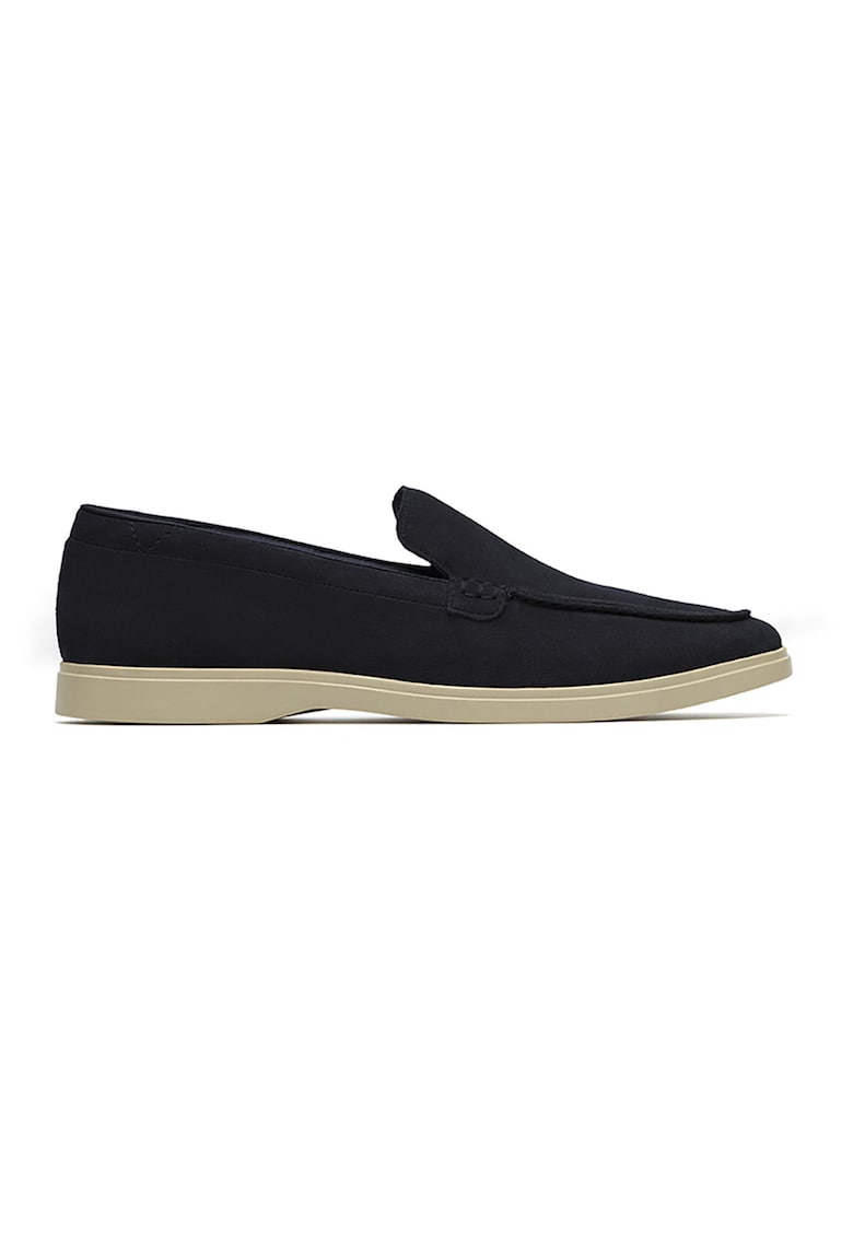 Pantofi loafer de piele intoarsa cu branturi cu amortizare Torford - Negru