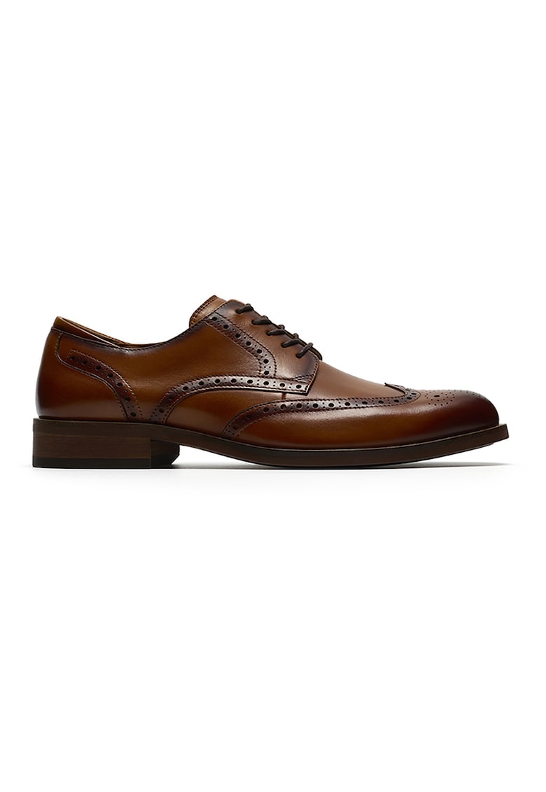 Pantofi de piele cu sireturi Craftremi - Maro scortisoara