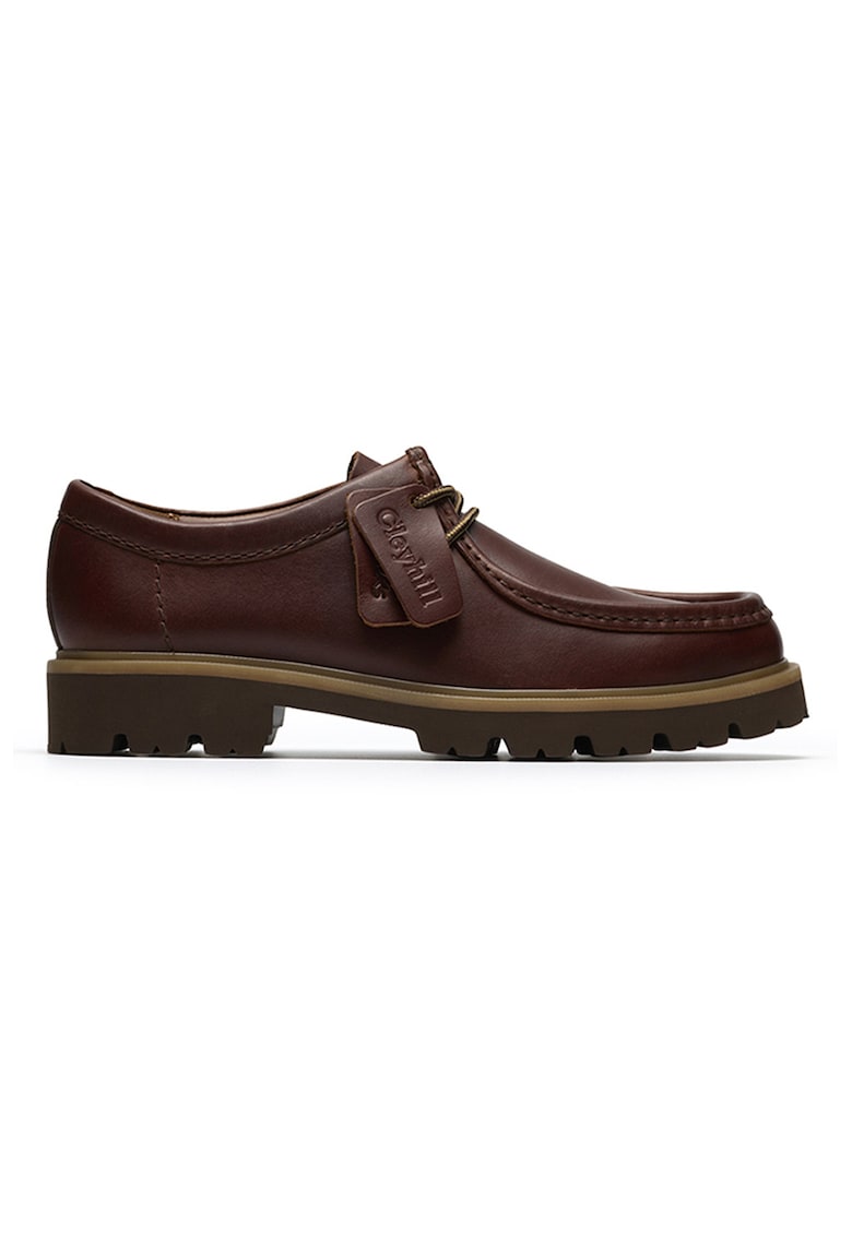Pantofi de piele Cleyhill - Maro cognac