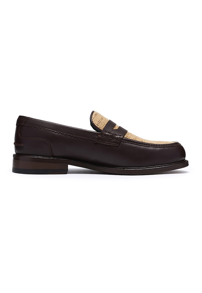 Pantofi loafer din piele Craft James - Maro cognac/Bej