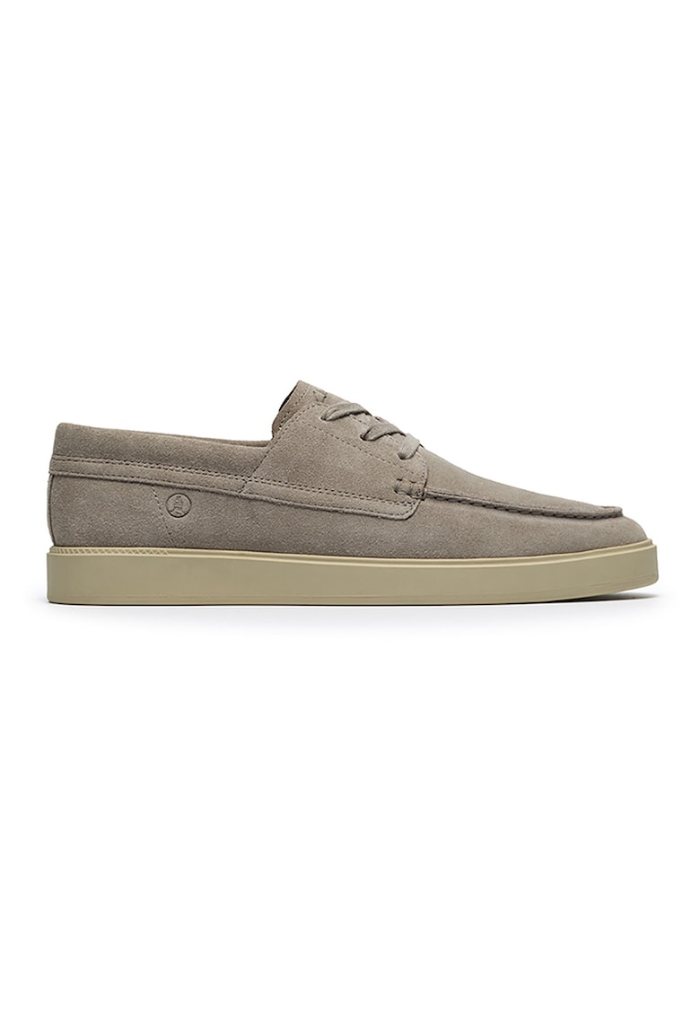 Mocasini de piele intoarsa Lockford - Grej