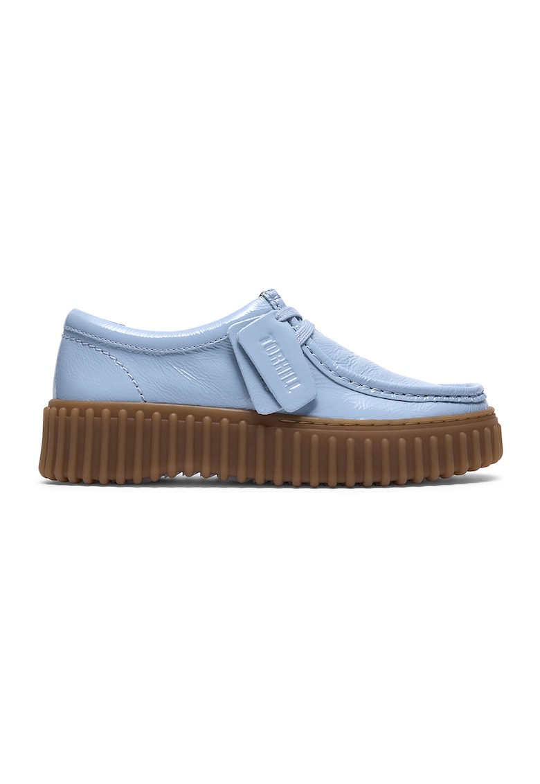 Mocasini de piele intoarsa Torhill - Albastru pastel/Albastru lavanda