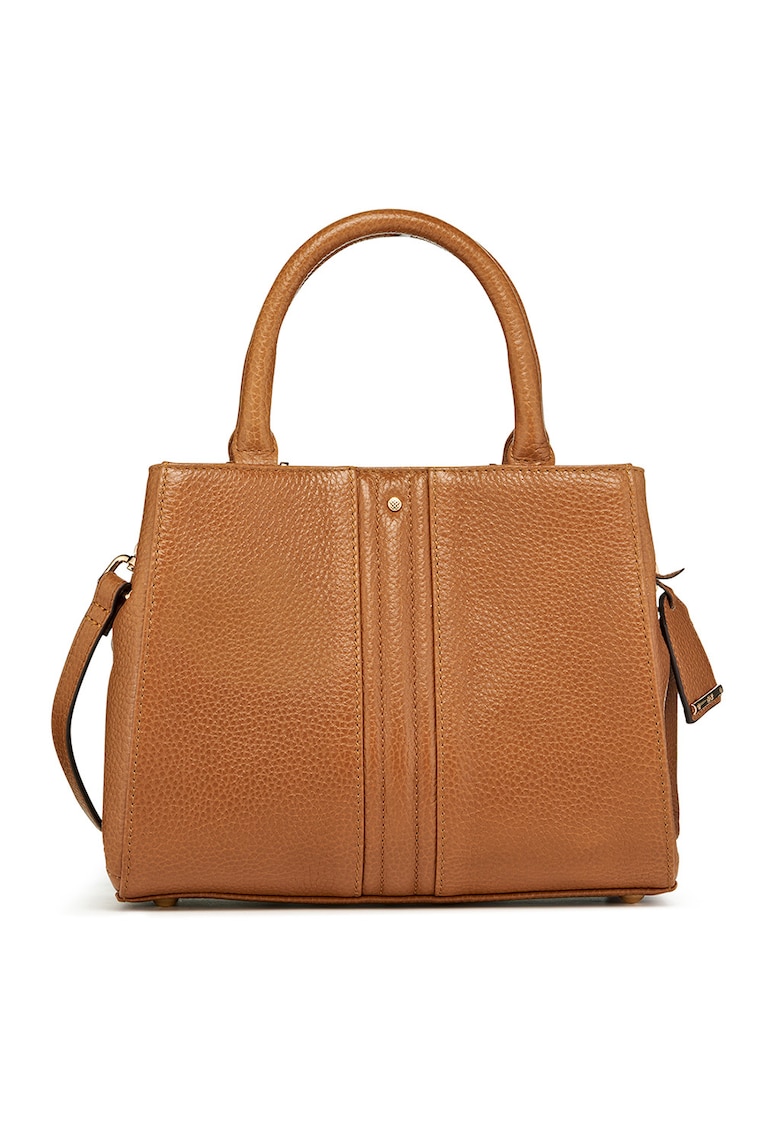 Geanta din piele cu maner si bareta Dhyalma - Maro scortisoara