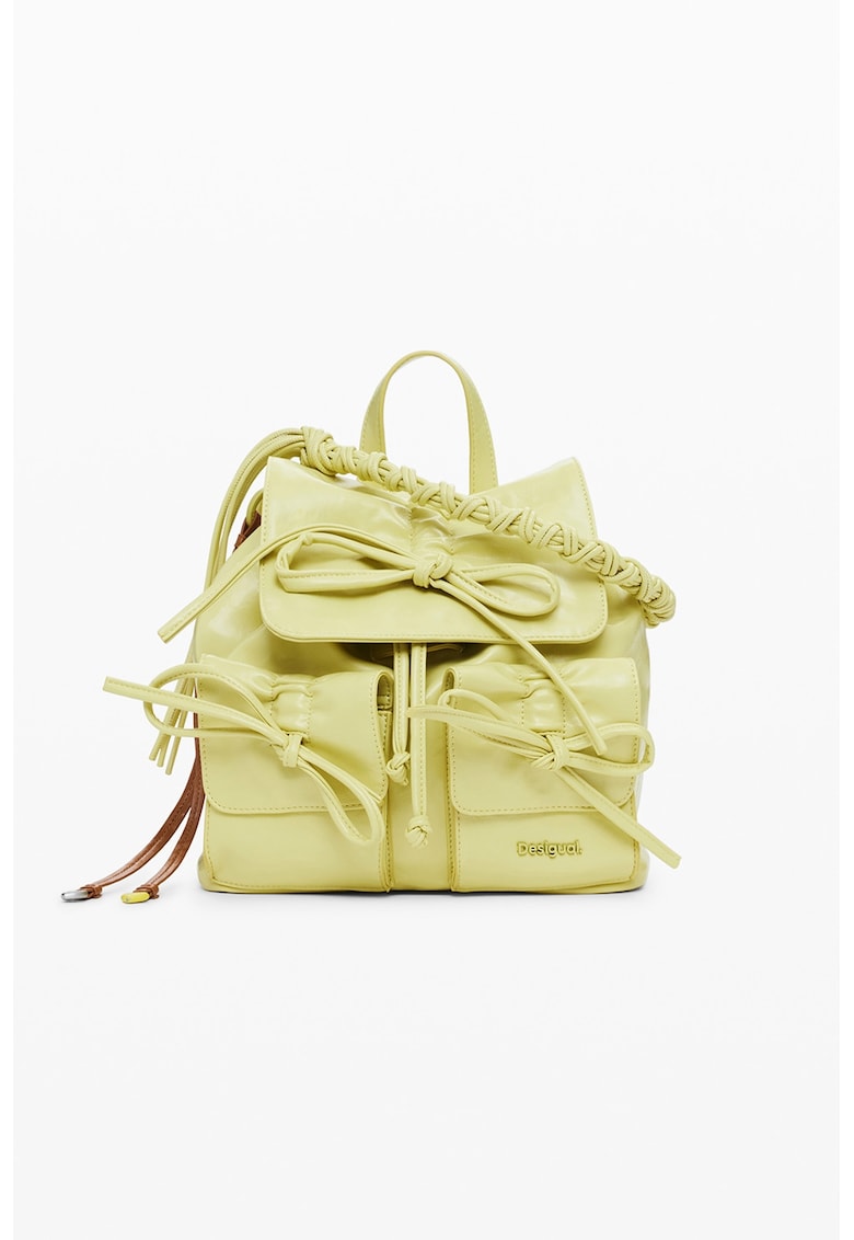 Rucsac de piele ecologica - Galben lime