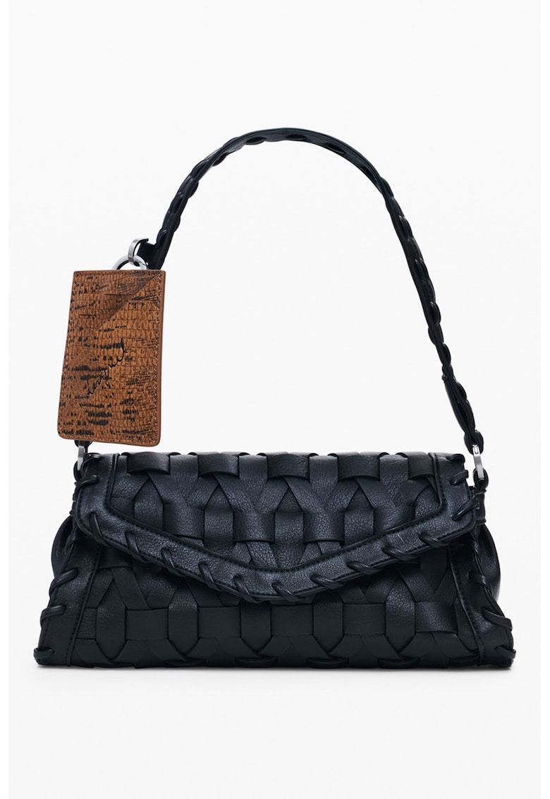 Geanta crossbody din piele ecologica - Negru