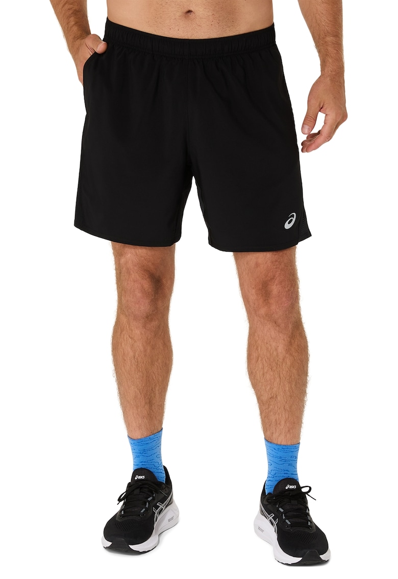 Pantaloni scurti cu buzunare si snur - pnetru alergare Core 7in - Negru
