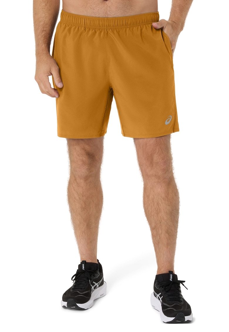 Pantaloni scurti cu buzunare si snur - pnetru alergare Core 7in - Ocru