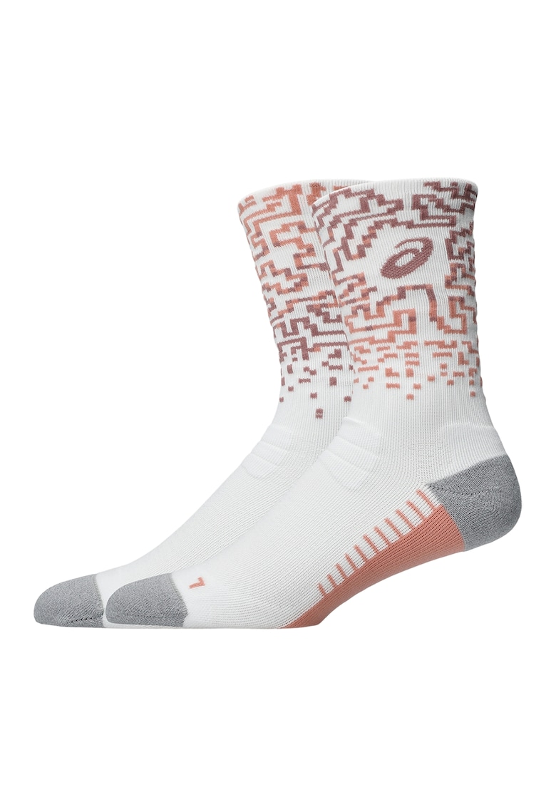 Sosete scurte unisex - pentru alergare - Alb/Roz somon