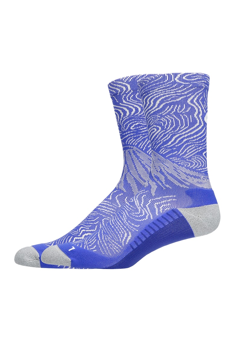 Sosete unisex cu model pentru alergare - Alb/Albastru indigo