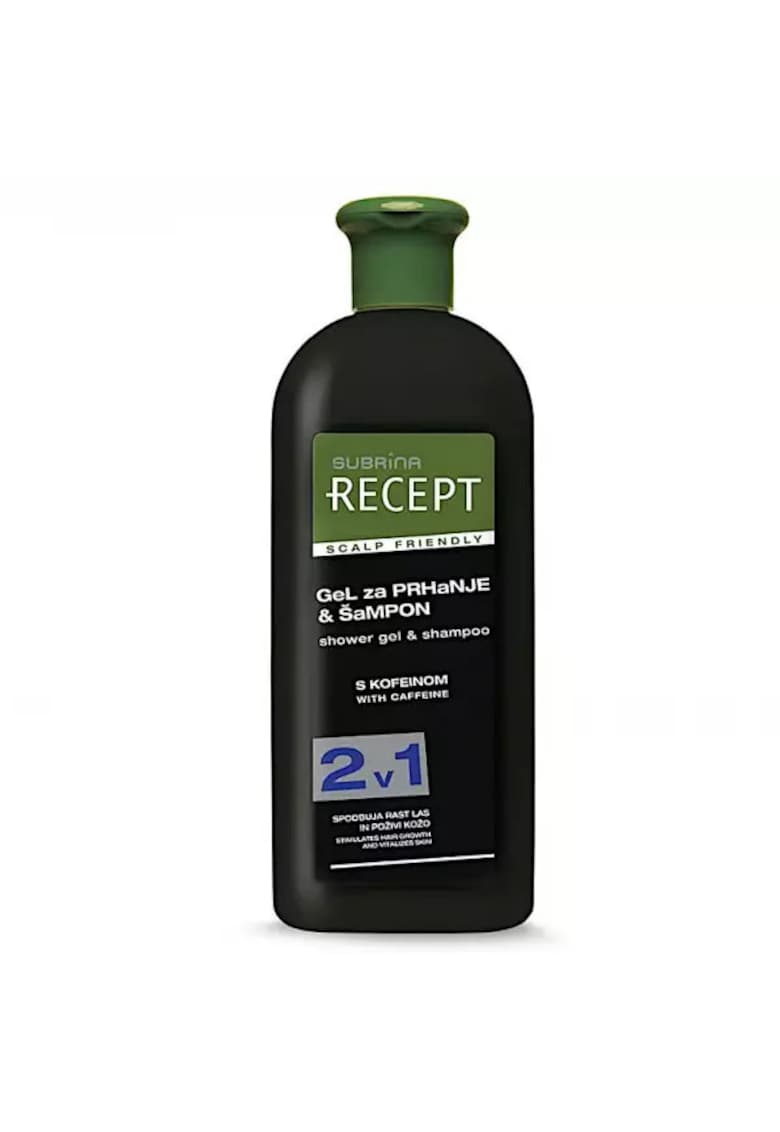 Sampon 2 in 1 - Recept - delicat cu scalpul - cu cofeina - 400ml