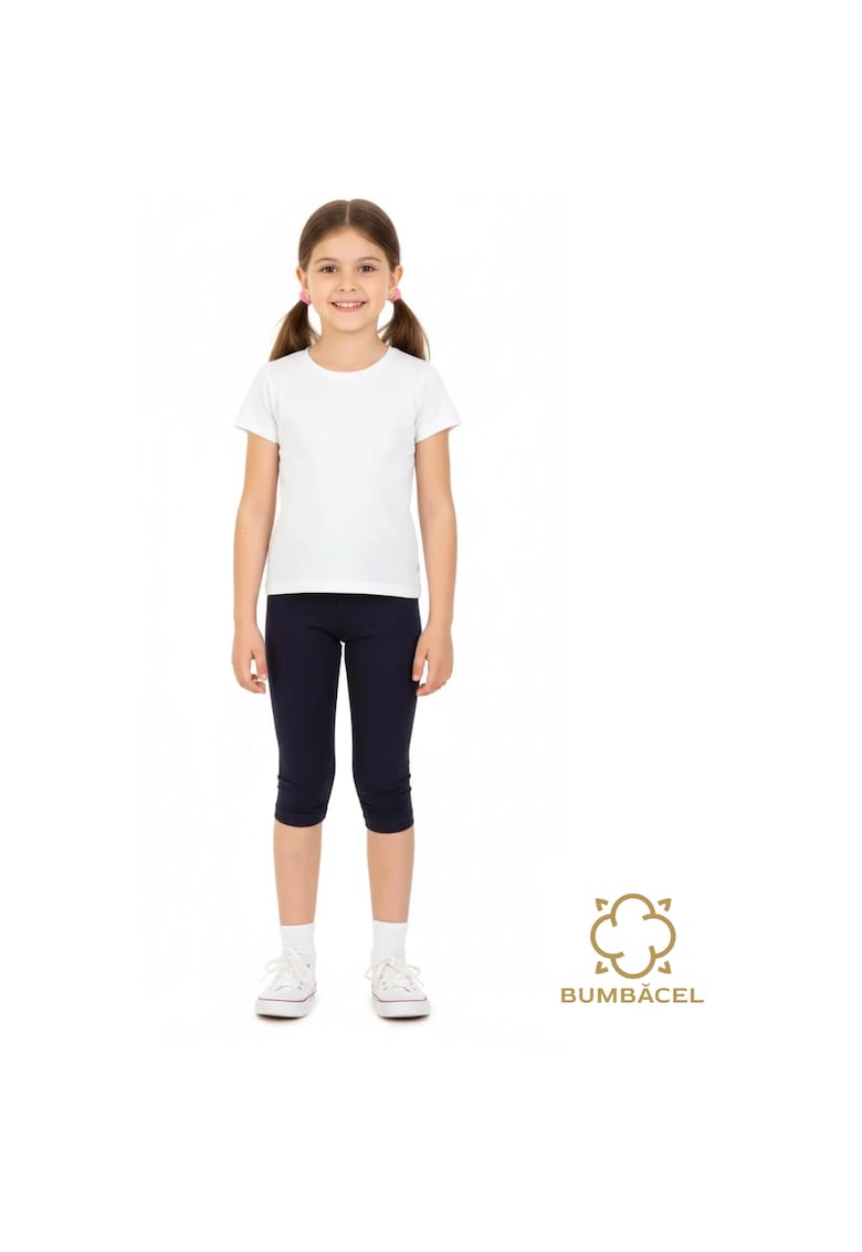 Pantaloni de tip leggings - din bumbac - pentru fete
