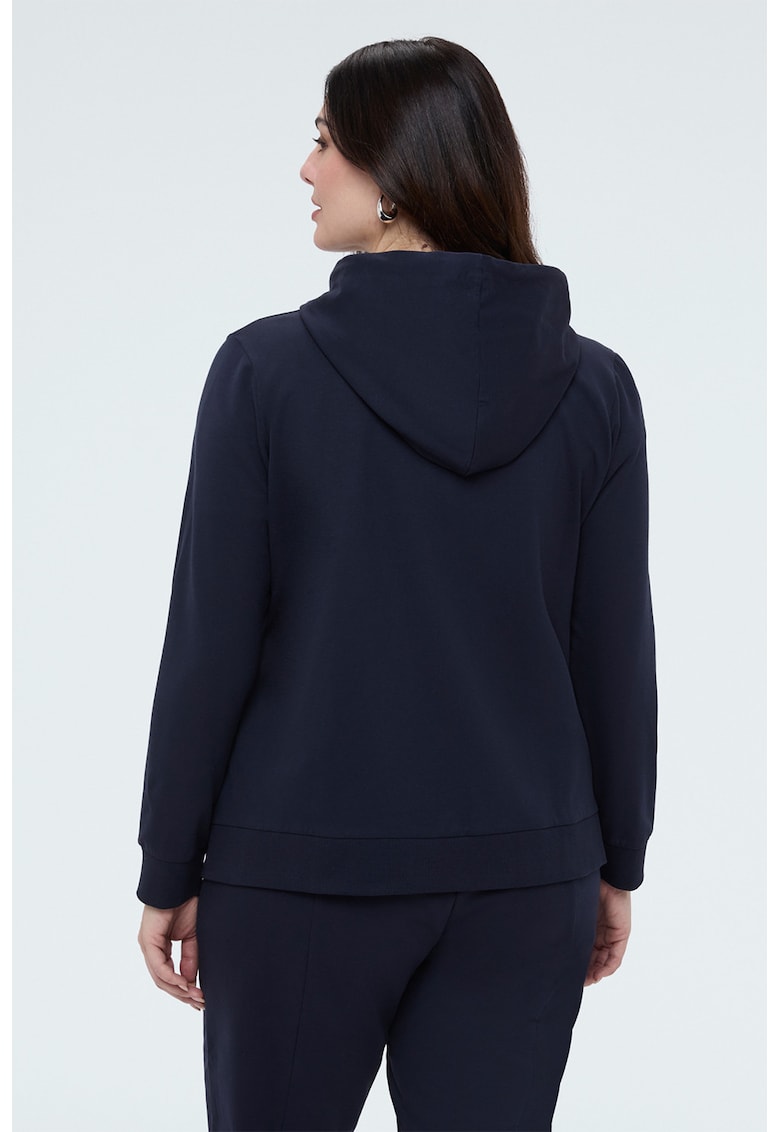 Hanorac regular-fit cu model uni - Bleumarin -