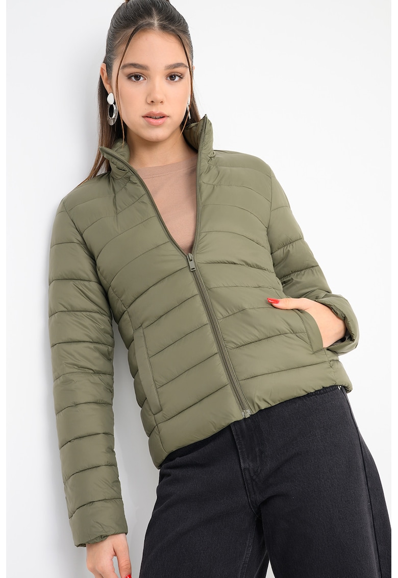 Geaca matlasata Cami - Verde sparanghel