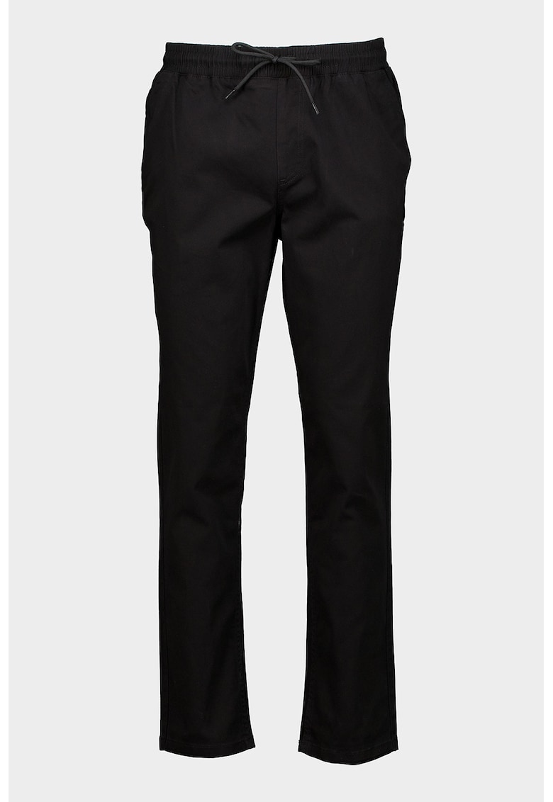 Pantaloni din amestec de bumbac organic - Negru