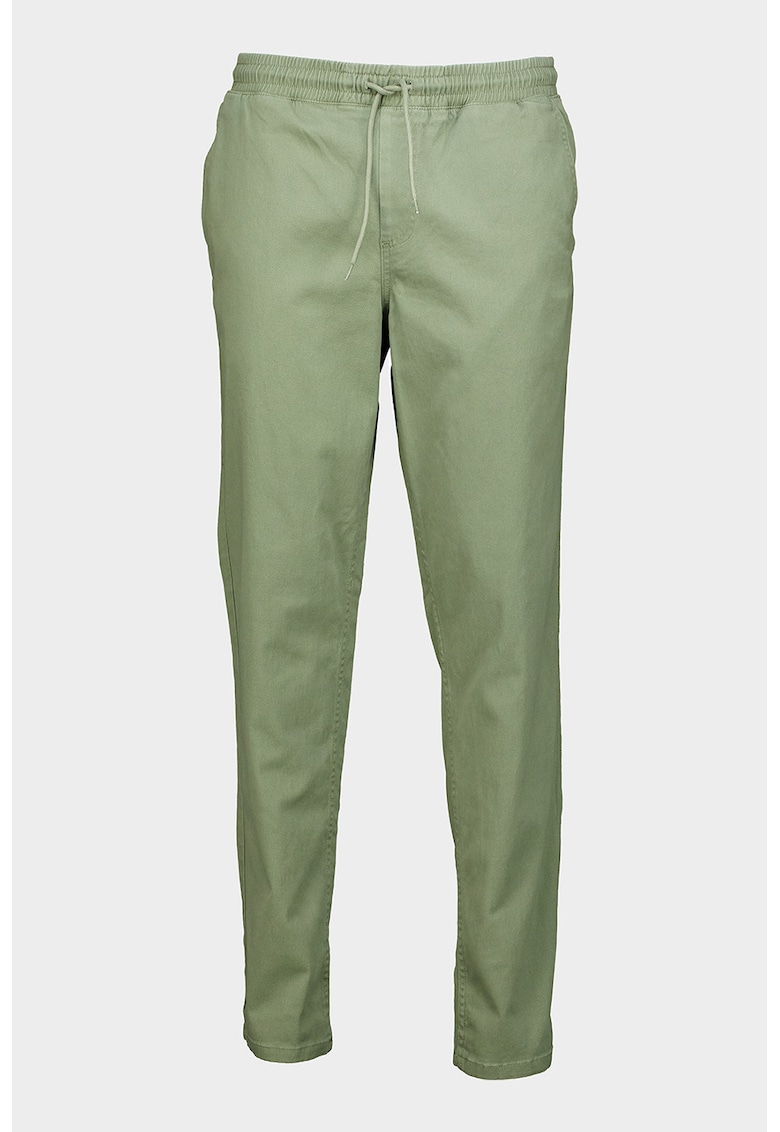 Pantaloni din amestec de bumbac organic - Verde fistic