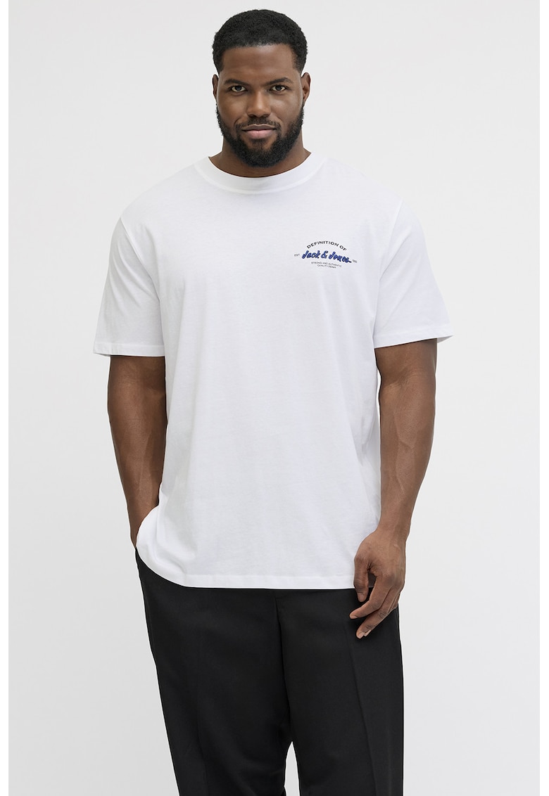 Tricou regular fit cu imprimeu pe piept - Alb optic