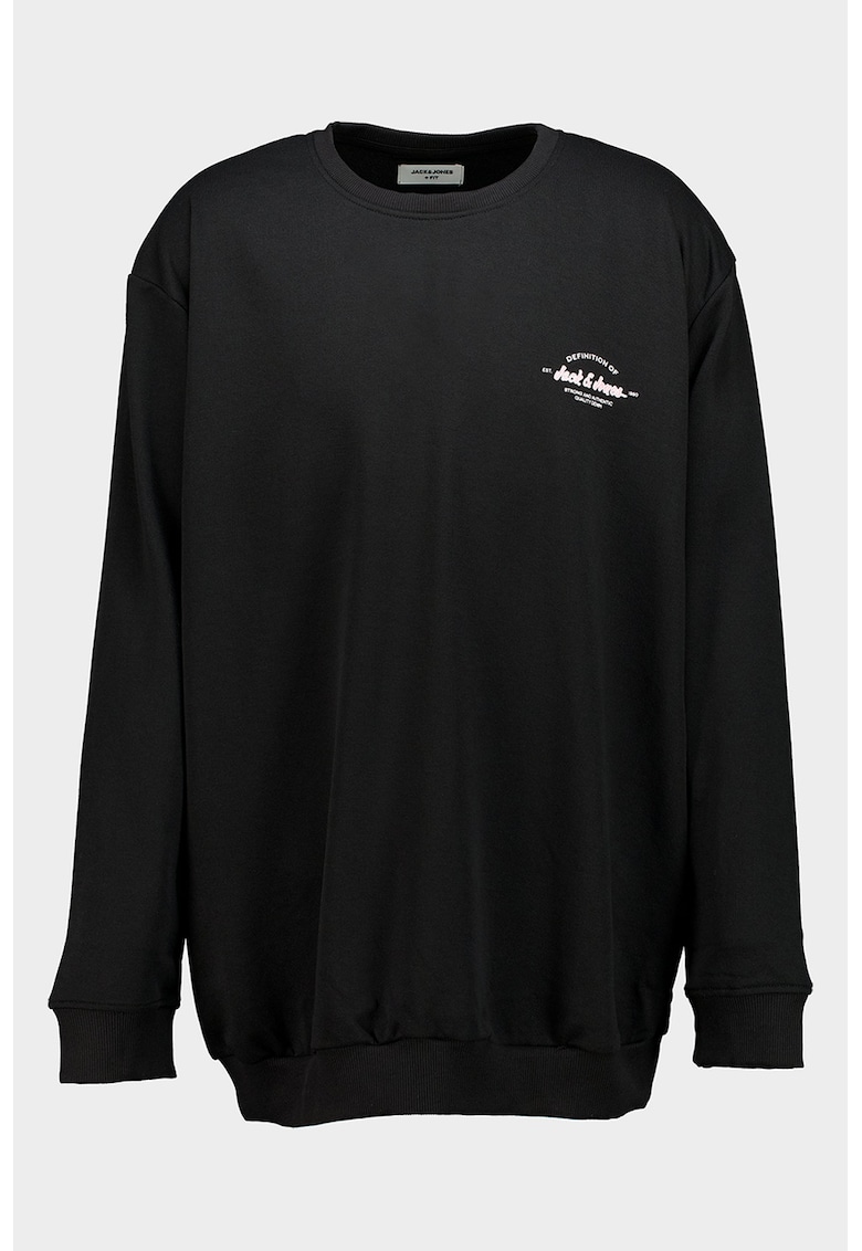 Bluza de trening din amestec de bumbac organic - Negru/Roz