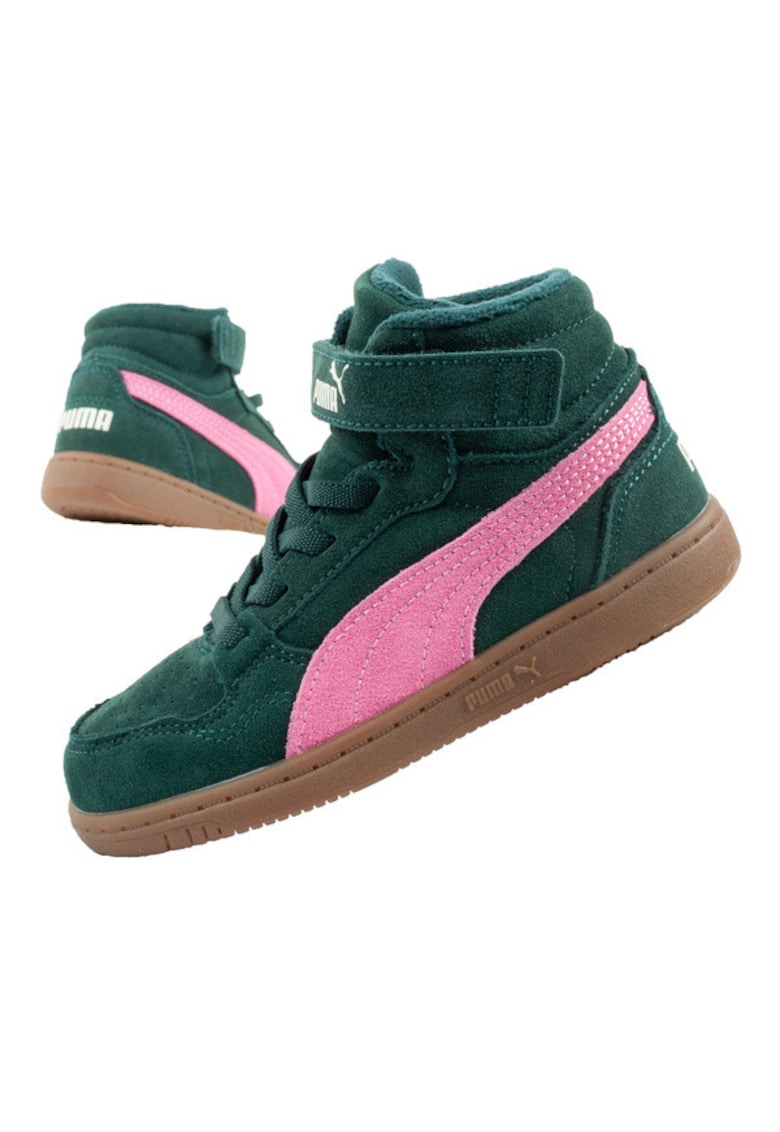 Ghete de iarna Reb-L Mid - verde-roz - pentru fete - 25EU - antiderapante - cu velcro