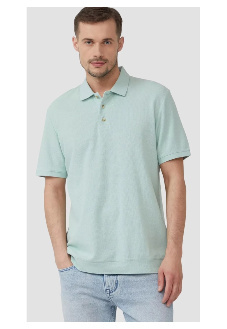 Tricou polo regular fit - Turcoaz
