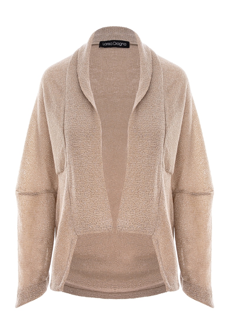 Cardigan cu fir metalic - Bej