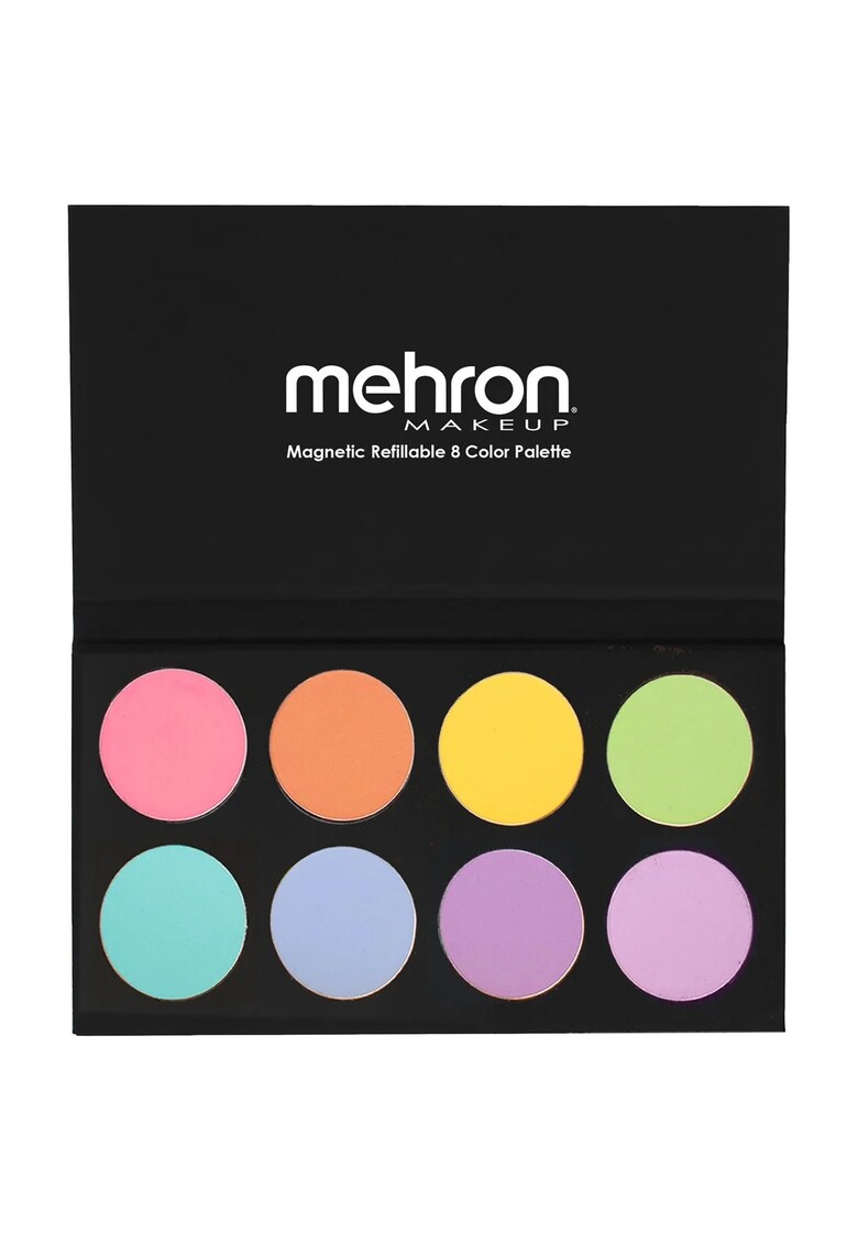 Paleta profesionala de machiaj pe baza de apa - cu 8 culori reincarcabile Paradise Makeup AQ Pastel Magnetic Palette - 56g